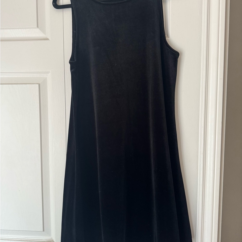 Old Navy Black Velvet Mini Dress